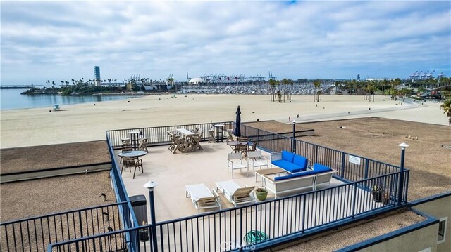 1 3rd Pl Unit 302, Long Beach, CA 90802 - view of swimming pool with a water view and a patio