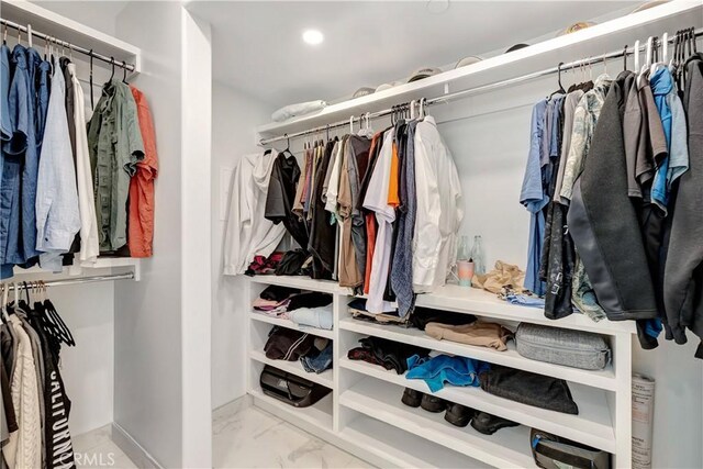 1 3rd Pl Unit 302, Long Beach, CA 90802 - walk in closet with marble look tile flooring