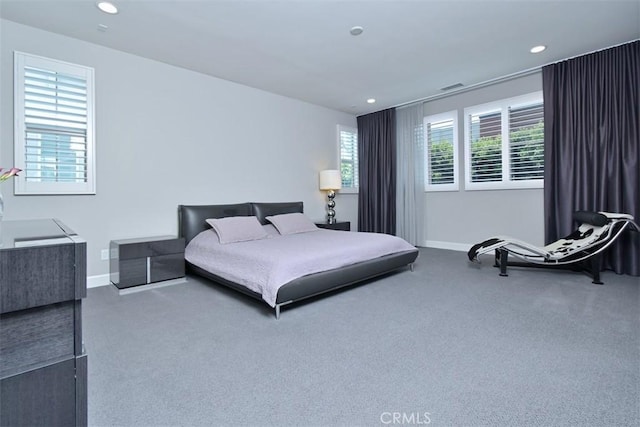 14608 Mccormick St, Sherman Oaks, CA 91411 - carpeted bedroom featuring baseboards and recessed lighting