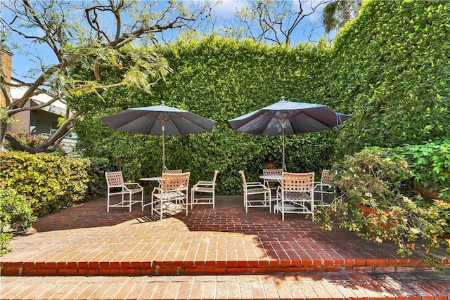 view of patio / terrace with outdoor dining space