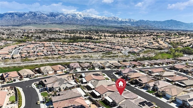 455 Everest Peak, Beaumont, CA 92223 - bird's eye view featuring a mountain view and a residential view