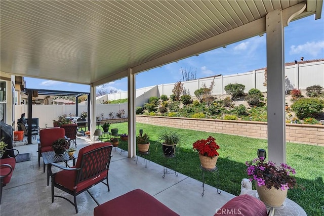 455 Everest Peak, Beaumont, CA 92223 - view of patio / terrace with a fenced backyard