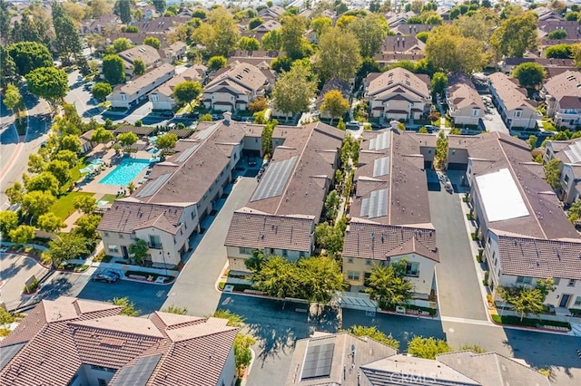 133 Lantana Dr, Stanton, CA 90680 - aerial perspective of suburban area featuring a pool area