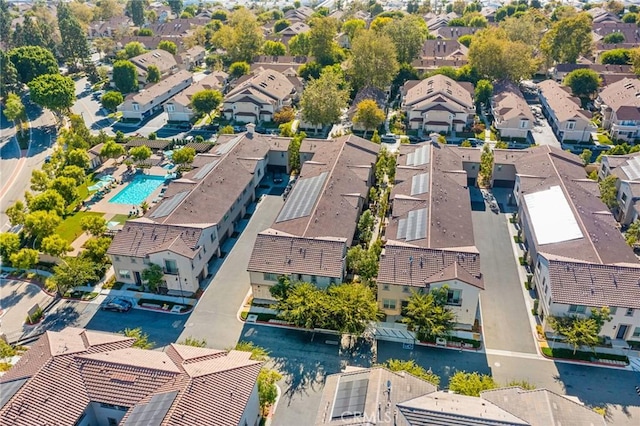 133 Lantana Dr, Stanton, CA 90680 - aerial perspective of suburban area featuring a pool area