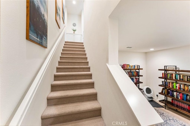 133 Lantana Dr, Stanton, CA 90680 - staircase featuring recessed lighting