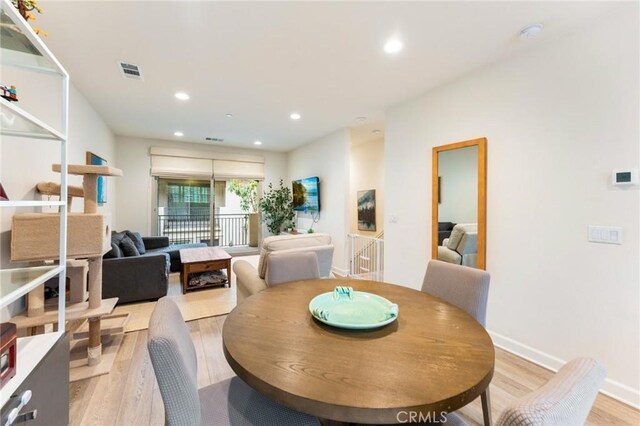133 Lantana Dr, Stanton, CA 90680 - dining space featuring light wood finished floors and recessed lighting