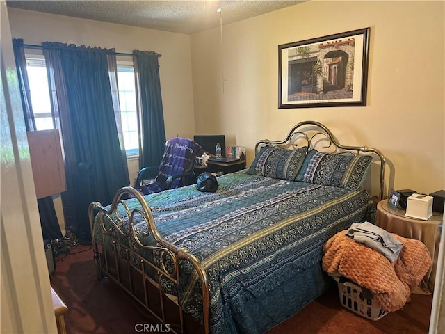 4908 W 109th St, Inglewood, CA 90304 - bedroom with a textured ceiling and carpet floors