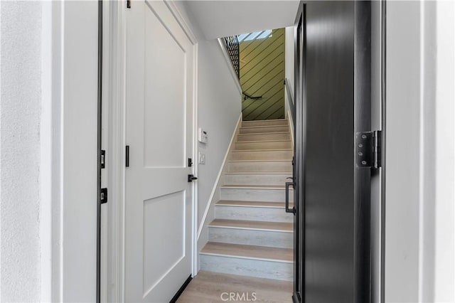 709 S 2nd Ave Unit 2, Arcadia, CA 91006 - stairway featuring wood finished floors
