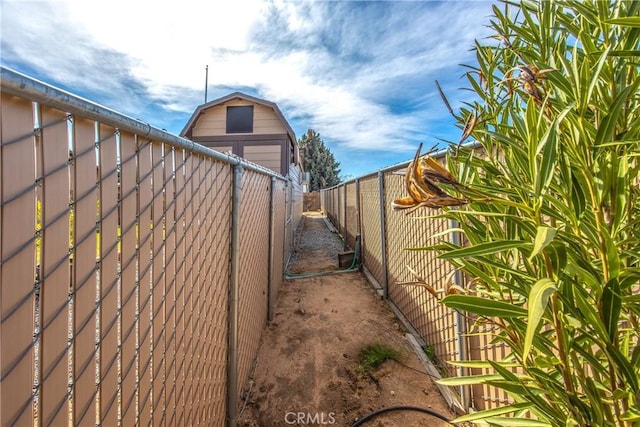 view of property exterior with fence