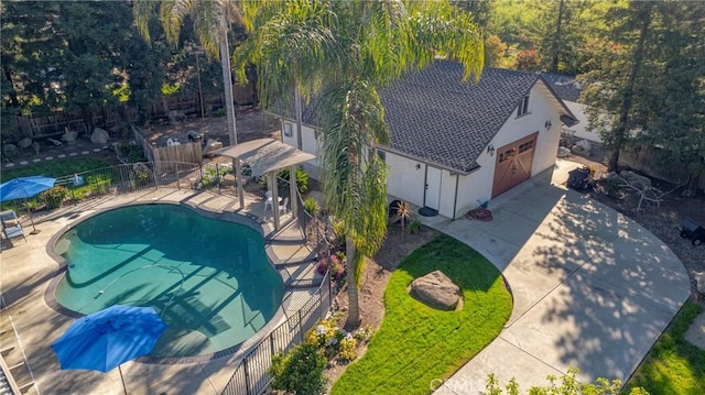 birds eye view of property