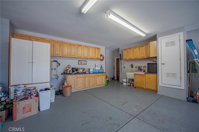 garage with visible vents