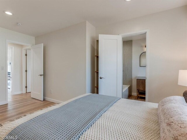 1912 8th St, Los Osos, CA 93402 - bedroom featuring baseboards, recessed lighting, and light wood-style flooring