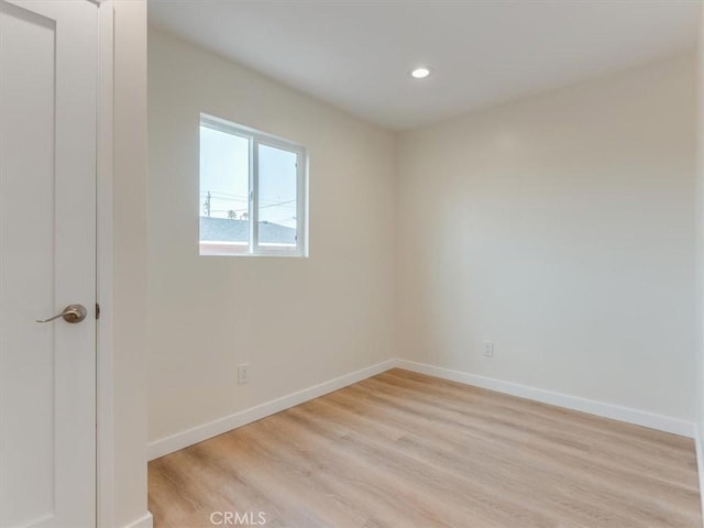 1912 8th St, Los Osos, CA 93402 - unfurnished room with light wood-type flooring, recessed lighting, and baseboards