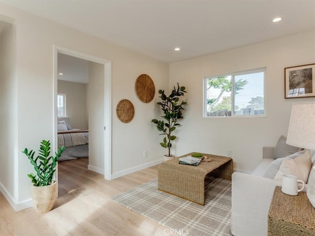 1912 8th St, Los Osos, CA 93402 - living area featuring plenty of natural light, recessed lighting, and wood finished floors