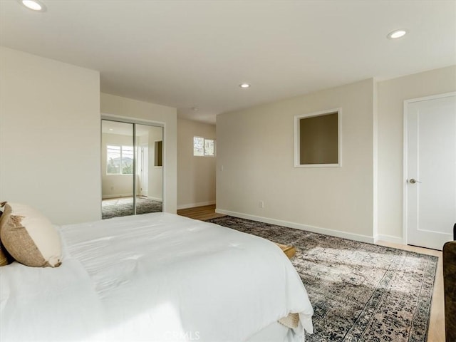 1912 8th St, Los Osos, CA 93402 - bedroom with recessed lighting, baseboards, and a closet