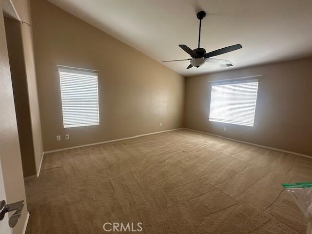 2420 Lenai Cir, Corona, CA 92879 - carpeted spare room with ceiling fan and baseboards
