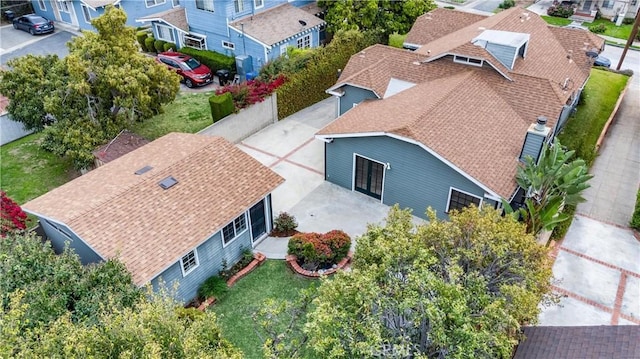 bird's eye view featuring a residential view
