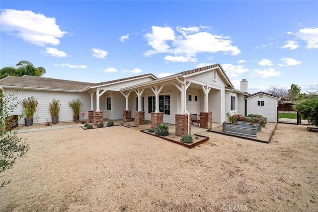 view of front of home