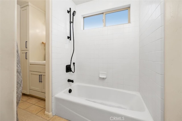 1517 Felspar St, San Diego, CA 92109 - bathroom featuring bathing tub / shower combination and tile patterned flooring