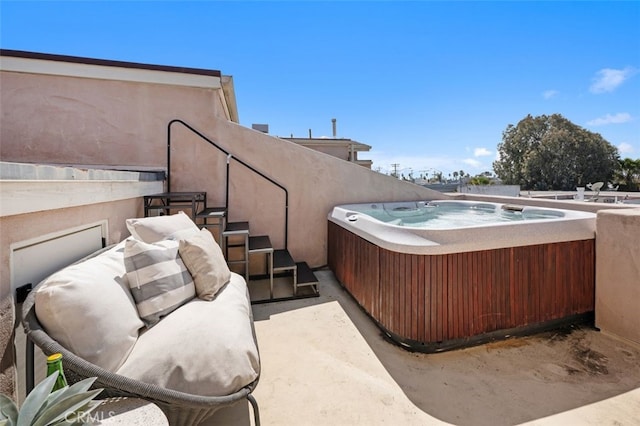 1517 Felspar St, San Diego, CA 92109 - view of patio / terrace featuring a hot tub