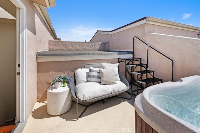 1517 Felspar St, San Diego, CA 92109 - view of patio with a balcony