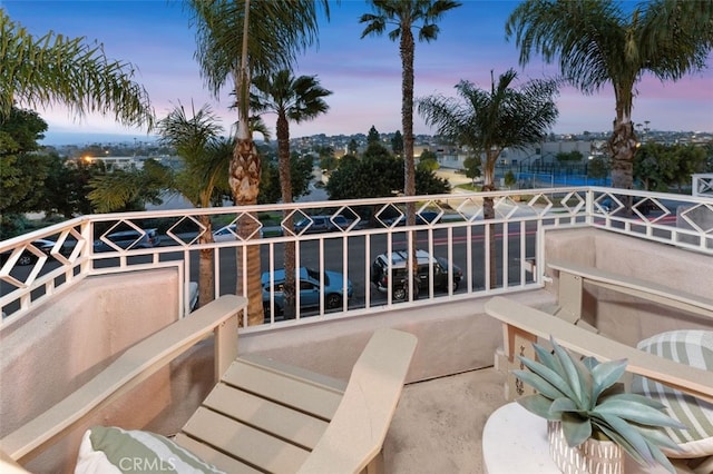 1517 Felspar St, San Diego, CA 92109 - view of balcony at dusk