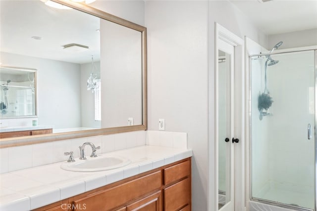 33734 Wild Horse Way, Yucaipa, CA 92399 - full bathroom with a stall shower and vanity