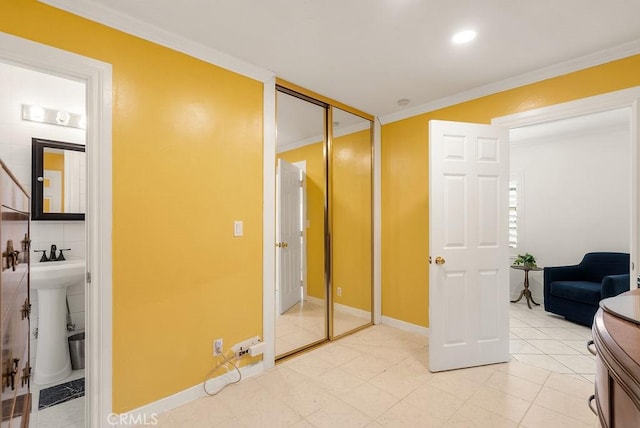 915 S Danehurst Ave, Glendora, CA 91740 - hallway with ornamental molding and baseboards