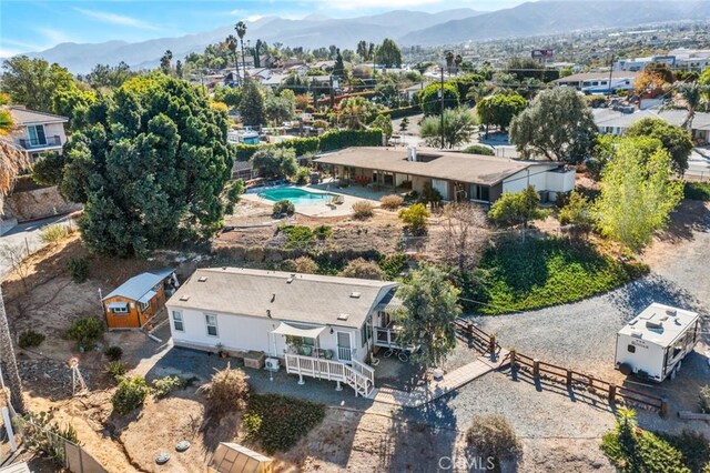 7160 Bel Air St, Corona, CA 92881 - view of subject property featuring a mountainous background and a pool
