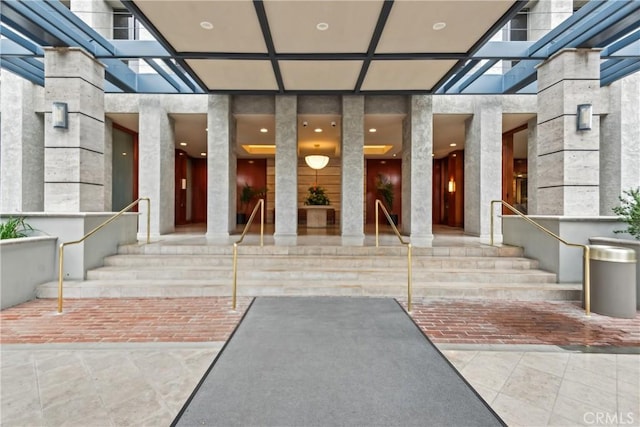 800 W 1st St Unit 1803, Los Angeles, CA 90012 - building lobby featuring stairway