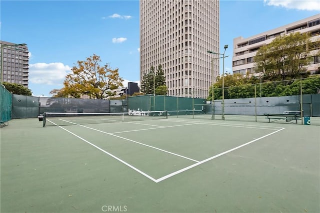 800 W 1st St Unit 1803, Los Angeles, CA 90012 - view of tennis court featuring fence