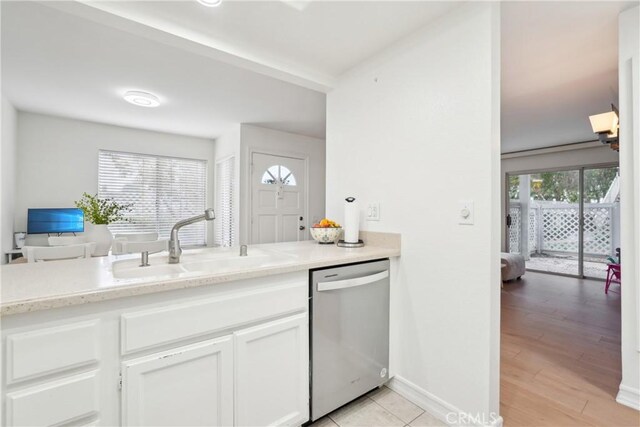 22230 S Vermont Ave Unit 102B, Torrance, CA 90502 - kitchen with dishwasher and white cabinetry