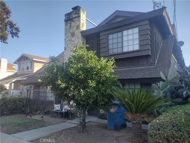 1524 Acacia St Unit 3, Alhambra, CA 91801 - view of front of house with a chimney and board and batten siding