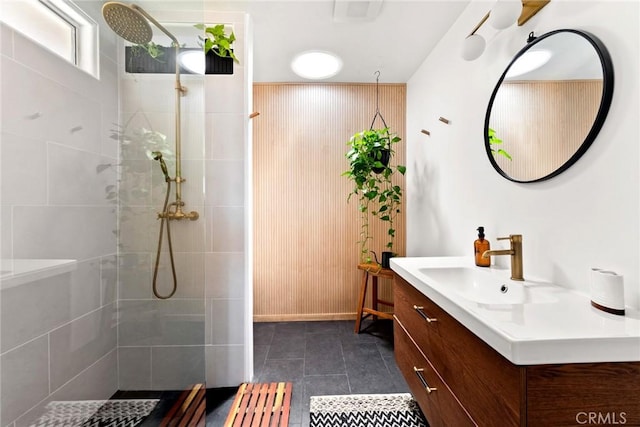 7073 Mission Ave Unit 29, Palms, CA 92277 - bathroom featuring vanity and walk in shower