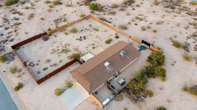 7073 Mission Ave Unit 29, Palms, CA 92277 - aerial view of property and surrounding area featuring a desert landscape