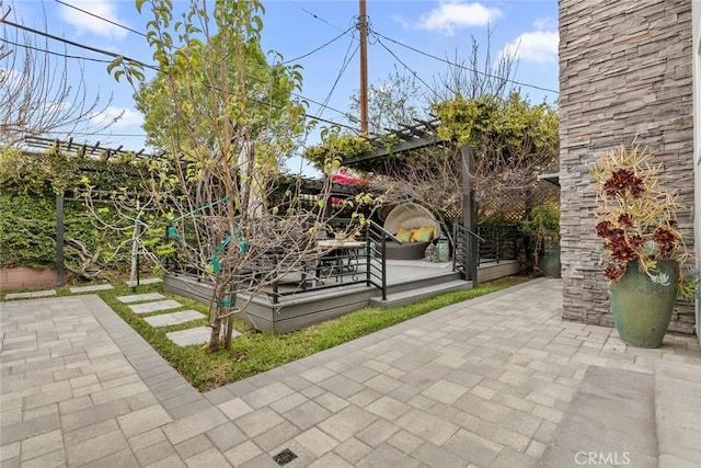exterior space with a patio area