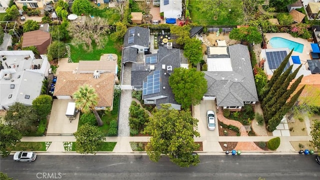 bird's eye view featuring a residential view