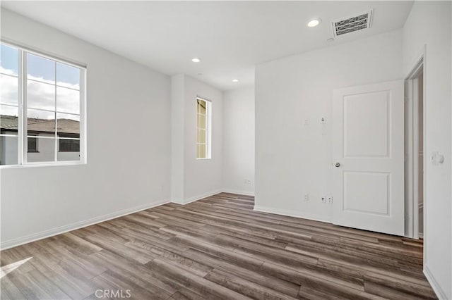 6991 Cottonwood Ln, Buena Park, CA 90621 - empty room featuring wood finished floors and recessed lighting