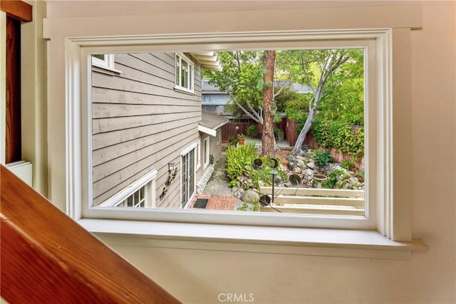 room details with wood walls