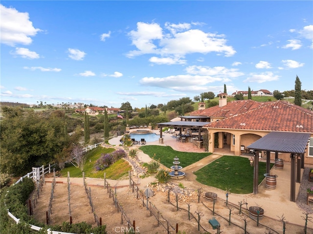 birds eye view of property