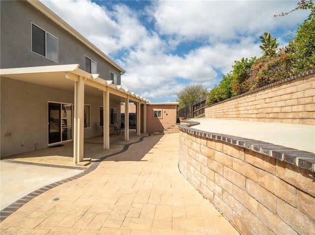 27798 Tate Rd, Menifee, CA 92585 - view of patio featuring a fenced backyard