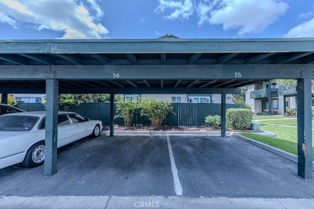23222 Orange Ave Unit 4, Lake Forest, CA 92630 - covered parking lot with fence