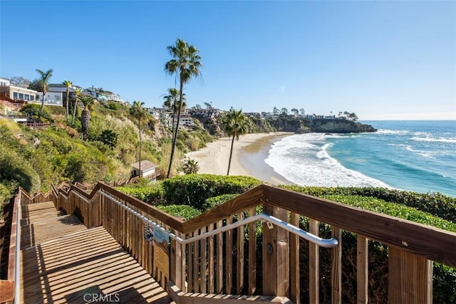 66 S La Senda Dr, Laguna Beach, CA 92651 - view of water feature with a beach view