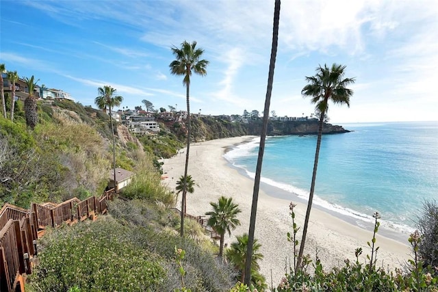 66 S La Senda Dr, Laguna Beach, CA 92651 - view of water feature with a beach view