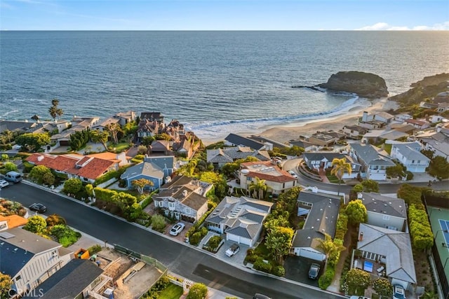 66 S La Senda Dr, Laguna Beach, CA 92651 - bird's eye view featuring a water view and a residential view