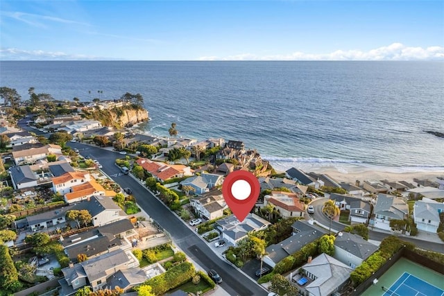 66 S La Senda Dr, Laguna Beach, CA 92651 - birds eye view of property featuring a residential view and a water view