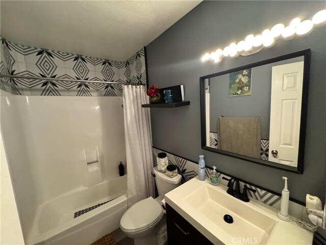 40451 Rome Beauty Way, Cherry Valley, CA 92223 - full bath featuring vanity, toilet, and shower / tub combo with curtain