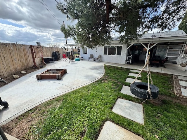 40451 Rome Beauty Way, Cherry Valley, CA 92223 - view of yard featuring a patio and a fire pit