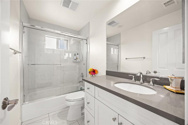 5402 Peck Rd, El Monte, CA 91732 - full bath featuring vanity, combined bath / shower with glass door, and tile patterned flooring