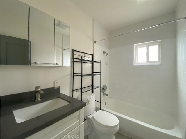 5101 Lindsey Ave, Pico Rivera, CA 90660 - full bath with toilet, vanity, and shower / tub combination